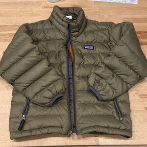 Patagonia Green Quilted Down Sweater Jacket